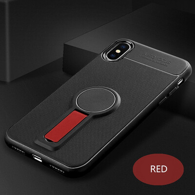 

Soft Silicone Case For iPhone 7 8 6 6s Magnetic Kickstand Cases For iPhone 7 8 6 6s Plus X 10 Anti-knock Case Cover Fundas