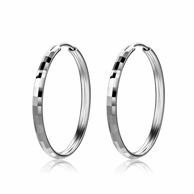 

Personality Circle 925 Sterling Silver Female Fashion Exaggeration Jewelry Accessories Creative Hoop Earrings for Women Girls