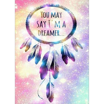 

DIY Diamond Painting embroidery cross stitch dream catcher feather home decor Rhinestone mosaic needlework Canvas size 3040 ful