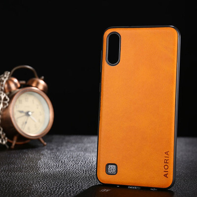 

Case for Samsung Galaxy A10 A30 A50 coque Luxury Vintage leather Skin&silicone cover for samsung a10 a30 a50 case funda capa