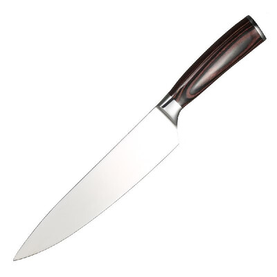 

8" Chefs Knife Kitchen Knife Mirror Glossy Fruit Knife with Storage Case