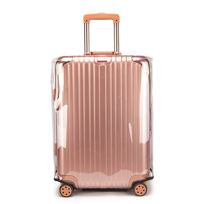 

40000 km transparent PVC suitcase protective cover luggage case pull box dust cover thick wear-resistant shipping sleeve SW2025 for 22 inch trolley case