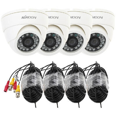 

KKMOON 4pcs 800TVL Surveillance Camera 60ft Video Cable for CCTV PAL System E2O2