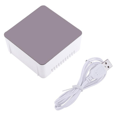 

Multifunctional Plastic Mirror LED Night Light Thermometer Digital Wall Clock Lamp Alarm Clock