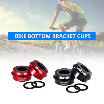 

Lixada Road Bike Bicycle Cycling Press Fit Bottom Bracket Cup Aluminum Alloy 66mm72mm BB Cup Crank Set Bearing Axis Parts