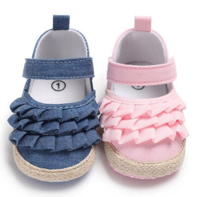

Newborn Infant Baby Girl Princess Non-Slip Baby Shoes Sandals Fabric Shoes