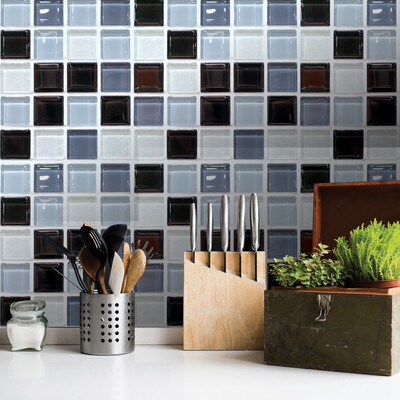 

Fashion Lattice Pattern PVC Waterproof Self-adhesive Wallpaper