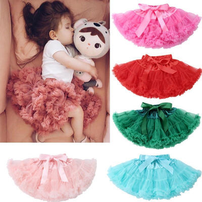 

Girls Dance Tutu Petty skirt Floral Party DressNewborn Infant Baby Lace Skirt Tutu Lace Skirt