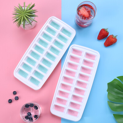 

Jiayi frozen ice cube mold silicone creative model ice box ice cube box ice cube with lid home mint green powder 2 Pack