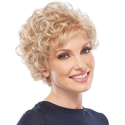 

Light Golden Small Wave Afros Wig