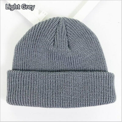 

1pc Unisex Men Women Beanie Hat Warm Ribbed Winter Turn Ski Fisherman Docker Hat