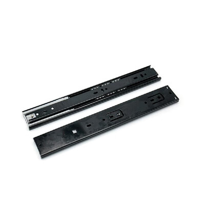 

2Pcs Less Noise Hydraulic Soft Close Ball Bearing Drawer Slides 3 Folds Full Extension