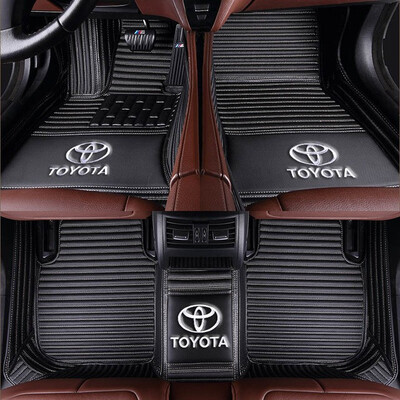 

Custom Made Car Floor Mats For Toyota All Models For PRADO RAV4 CAMRY HIGHLANDER LEVIN COROLLA REIZ CROWN Car Interior