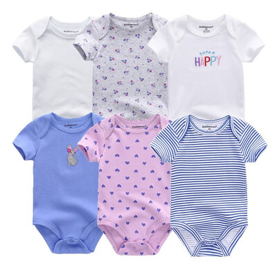 

6PCS Newest Baby Clothing Set Baby Girls Clothes Roupas de bebe Unicon Newborn Babywear Baby Boys Clothes Bodysuits Rompers