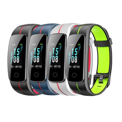 

ID107C Waterproof Watch Two-color Strap for Veryfit Pro Sleep Tracker Fitness Bracelet