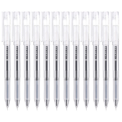 

Morning light &G original flavor series 05mm black full needle tube pressure silicone sheath gel pen pen pen 12 box AGPC0501