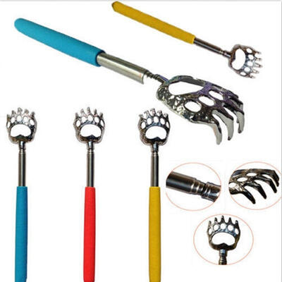 

New Stainless Steel Telescoping Extendable Back Scratcher Bear Claw Massager