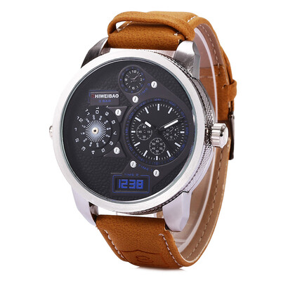 

SHIWEIBAO A3135 - 9 Casual Double Movement Men Quartz Watch