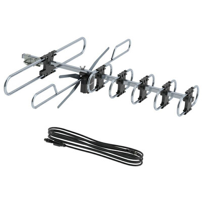 

Leadzm TA-M2 Frequency Double-head Black Wire Outdoor Antenna without Stand