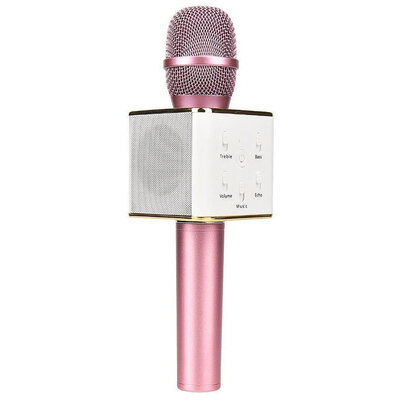 

Portable Wireless Karaoke KTV Microphone Mic Handheld Condenser Microphone with Wireless Bluetooth Speaker Singing Stere
