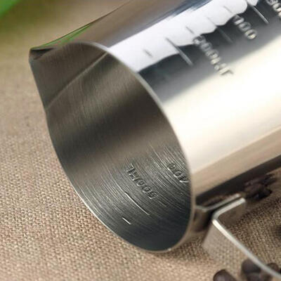 

Greensen 600ml Stainless Steel Coffee Pitcher Milk Frothing Cup Mugs with Measurement Marking