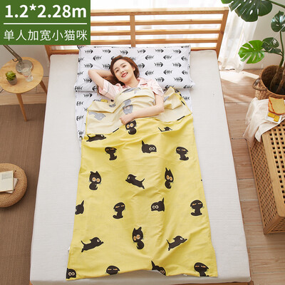

Banjeni cotton travel dirty sleeping bag sheets hotel across dirty sheets sleeping bag single double widened portable travel anti-dirty sleeping bag sheets kitten 120228cm