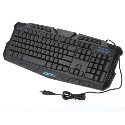 

Adjustable 3 Color Backlight Multimedia Russian Version Ergonomic Gaming Keyboard