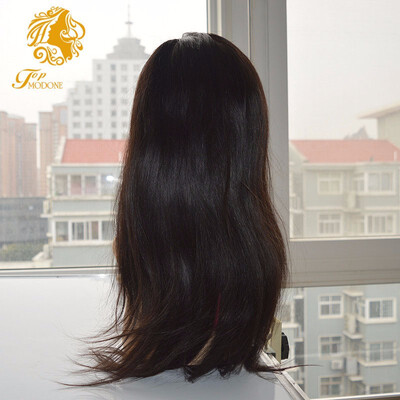 

Brazilian real hair set with lace front straight hair