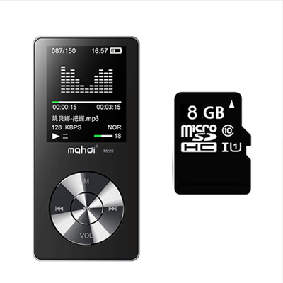 

Mahdi Mp3 Player HIFI Sport Metal Portable Digital Audio Car Music Mini Player Speaker FM Radio E-book 18inch Screen With Card