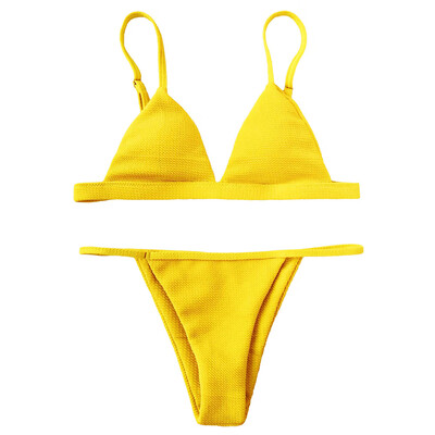 

Spaghetti Strap High Cut Bikini Set