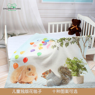 

CHILDRENS GANG Solo Print Single Layer Blanket Blanket Blanketet Napping Blanket 4737