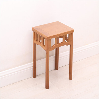 

BO AI NUO Foot stool solid wood dining chair dining stool simple square stool household square stool single