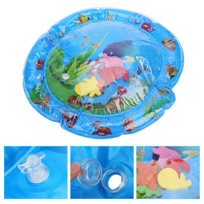 

Greensen Baby Infant Toddlers Inflatable Water Mat Playmat Tummy Time Built-in Floating EVA Toy