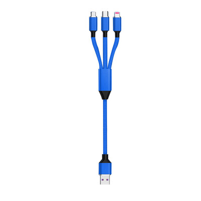 

Lanyasir Three-in-one Data Cable Multi-function Fast Charging Cable for iPhone iOS Android