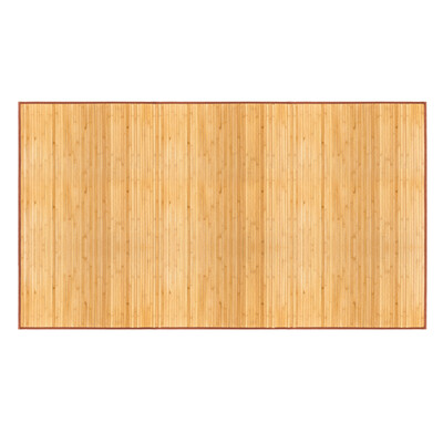 

5x8 Bedroom Non-sliding Waterproof Bamboo Floor Mat Natural Wood Color