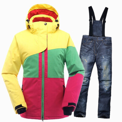 

SAENSHING Brand Snowboarding Suits Girls Snow Jacket Waterproof Windproof Womens Ski Suit Snowboard Jacket Sets Thermal Winter