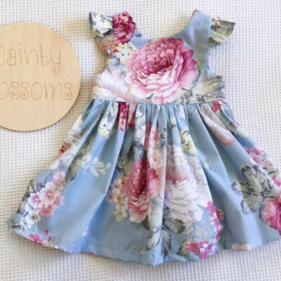 

Summer Kid Baby Girl Dress Floral Strawberry Embroidery Sleeveless Party Dresses