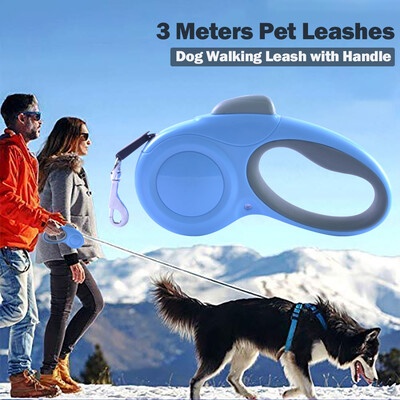 

Pet Leashes Dog Leash Dog Walking Leash with Handle Retractable 3 Meters Dog Training Leash