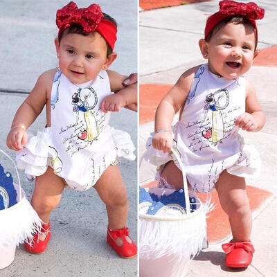 

Fashion Newborn Baby Girl Cartoon Romper Jumpsuit Playsuit Clothes Outfit Summer