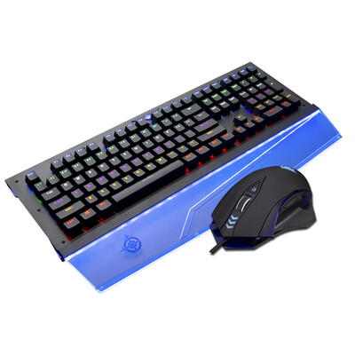 

Magician MAGIC-REFINER MK8 mouse&keyboard set waterproof blue light hand care game mechanical keyboard self-operated eating chicken backlit keyboard computer notebook keyboard green axis