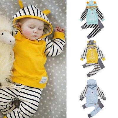 

Newborn Infant Baby Boys Girls Romper Hooded Jumpsuit Bodysuit Clothes Outfit