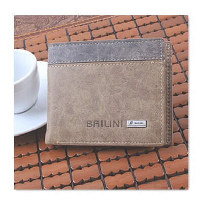 

Retro folding wallet mens short paragraph Japan&South Korea ultra-thin youth soft leather wallet student personality creative leather clip tide