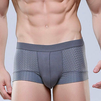 

Hot Men boy Breathable Underwear Boxer Briefs Shorts Bulge Pouch Underpants