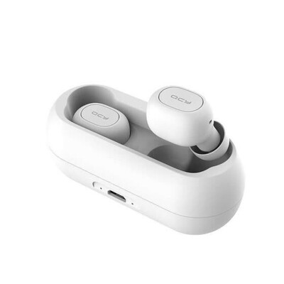 

QCY T1C Mini Bluetooth Earphones with Mic Wireless Sports Headphones Noise Cancelling Headset&charging box
