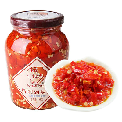 

Refined pepper sauce chili sauce under rice sauce pickled pepper 425g