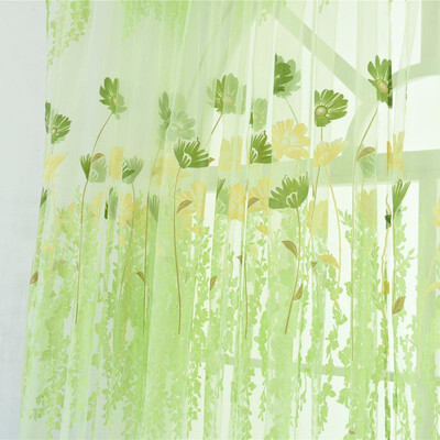 

Tulle Curtains For Kitchen Curtains For Living Room Fabric Voile Window Bedroom Tulip Printed Balcony Sun Shading 15