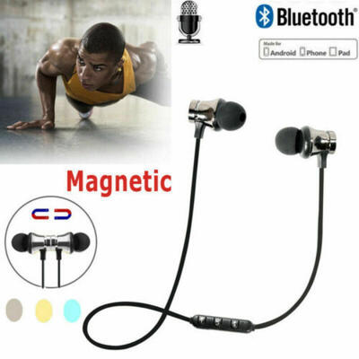 

Wireless Bluetooth Headphones Magnetic Earphone41 In-ear Stereo Earbuds &Mic