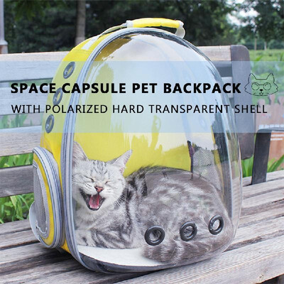 

Pet Carrier Backpack Space Capsule Dog Carrier Polarized Hard Shell Transparent Pet Backpack for Outdoors Hiking Camping