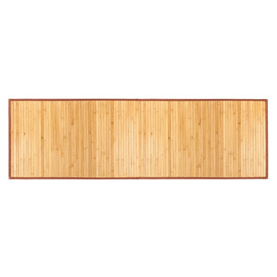 

Bathroom Bamboo Floor Mat Rug Natural Smooth Shower Bath Large Non Skid 21 x 60