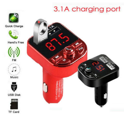 

Bluetooth Car USB Charger FM Transmitter Radio Adapter MP3 Player Quick Charge